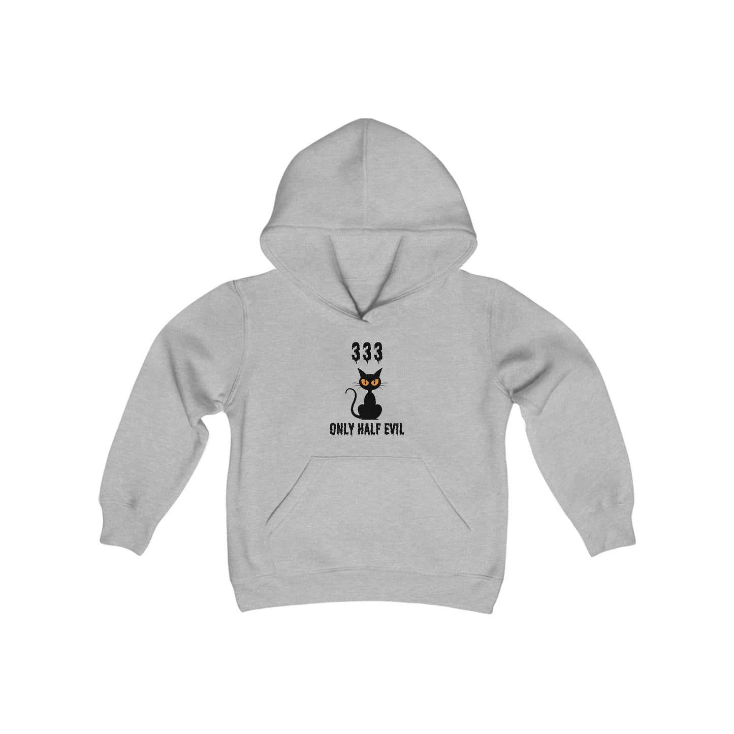 Printify Hoodies Sport Grey / S Only Half Evil Youth Heavy Blend™  Halloween Hoodie