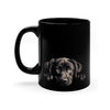 Peeking Labrador Retriever Puppy Black Ceramic Dog Mug 11 oz Mugs gifts for animal lovers supporting animal rescues