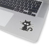 Abe The Black Cat Transparent Kiss-Cut Cat Sticker Paper products 3" × 3" Transparent gifts for animal lovers supporting animal rescues