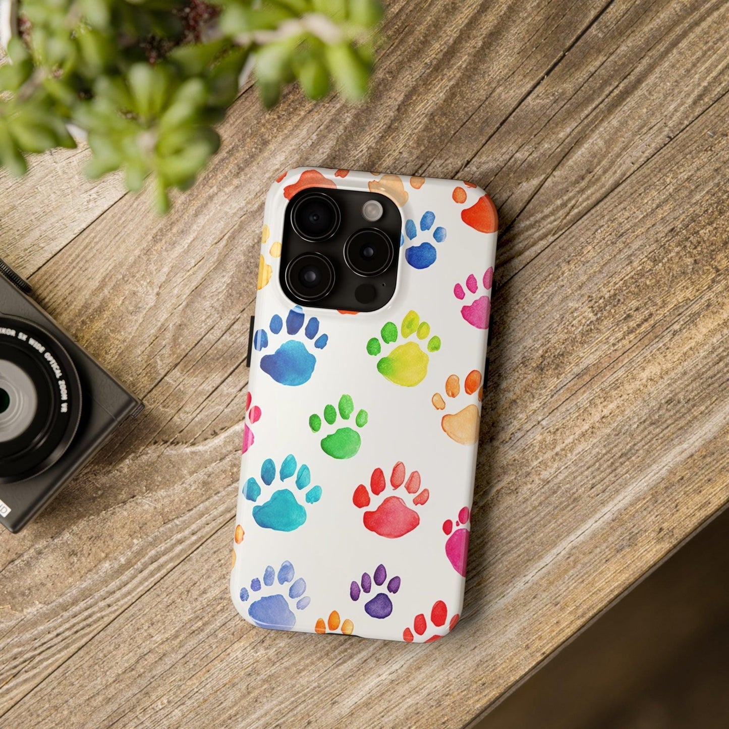 Watercolor Paw Prints Case Watercolor Paw Prints Case