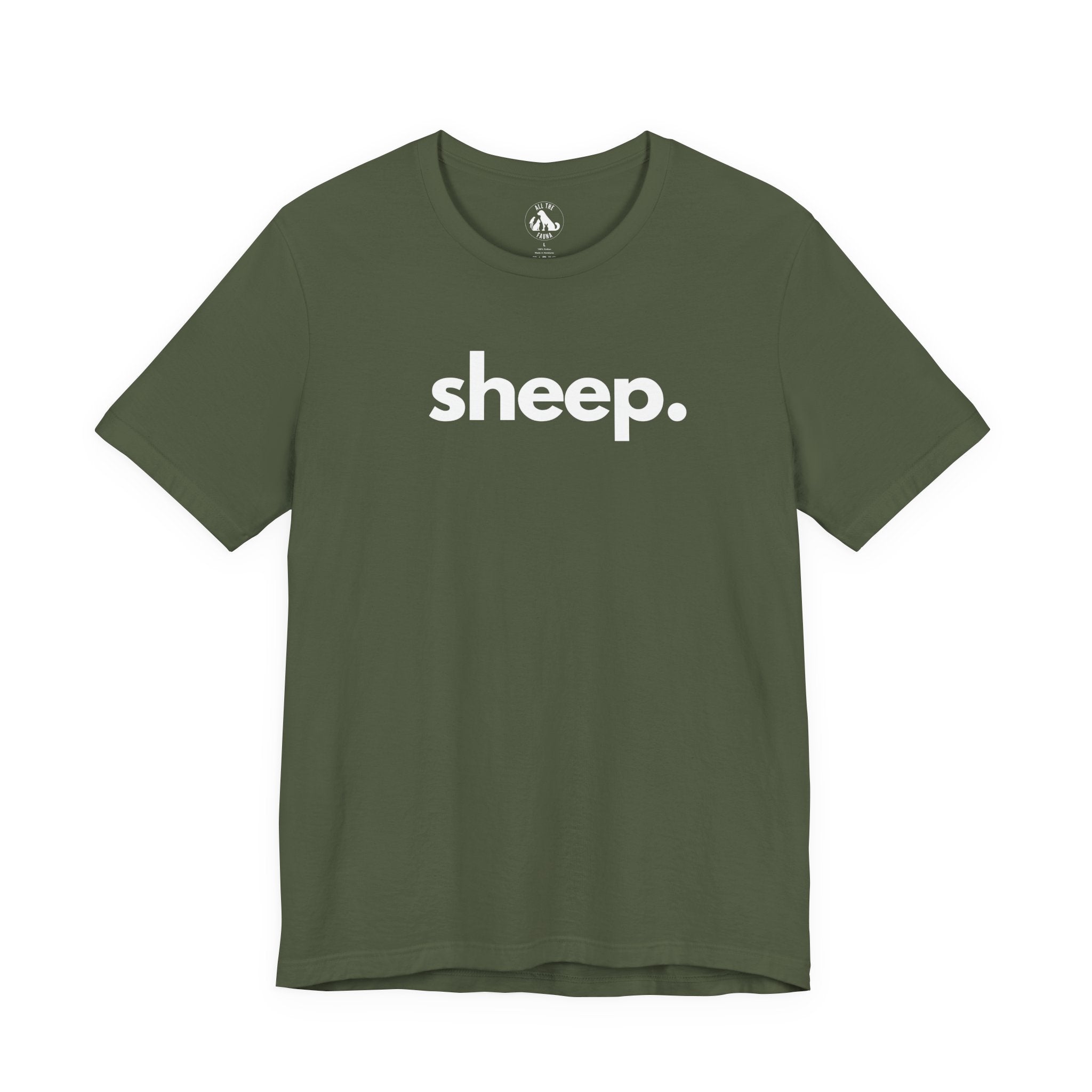 Sheep T-Shirt | Minimalist Farm Animal Statement Tee – All The