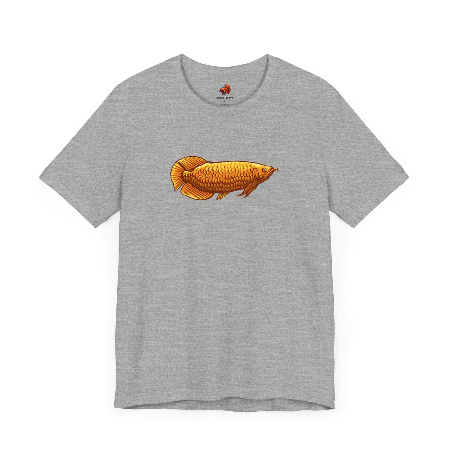 Printify T-Shirt Athletic Heather / S Gold Arowana Unisex Tee