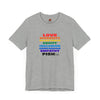 PRIDE LOVE AND FISH Unisex Tee T-Shirts Athletic Heather gifts for animal lovers supporting animal rescues
