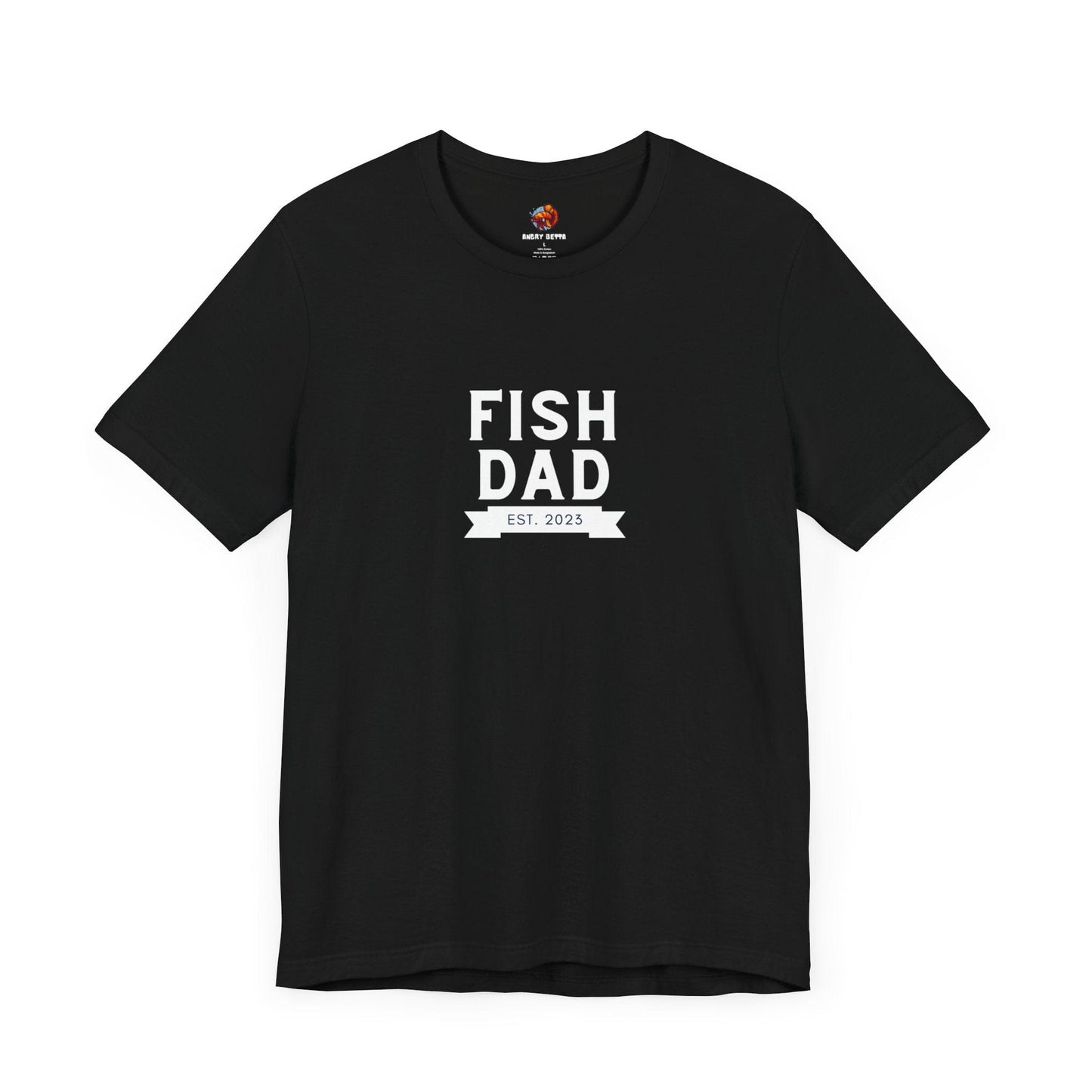 Printify T-Shirt Black / S Fish Dad est 2023 Unisex Tee