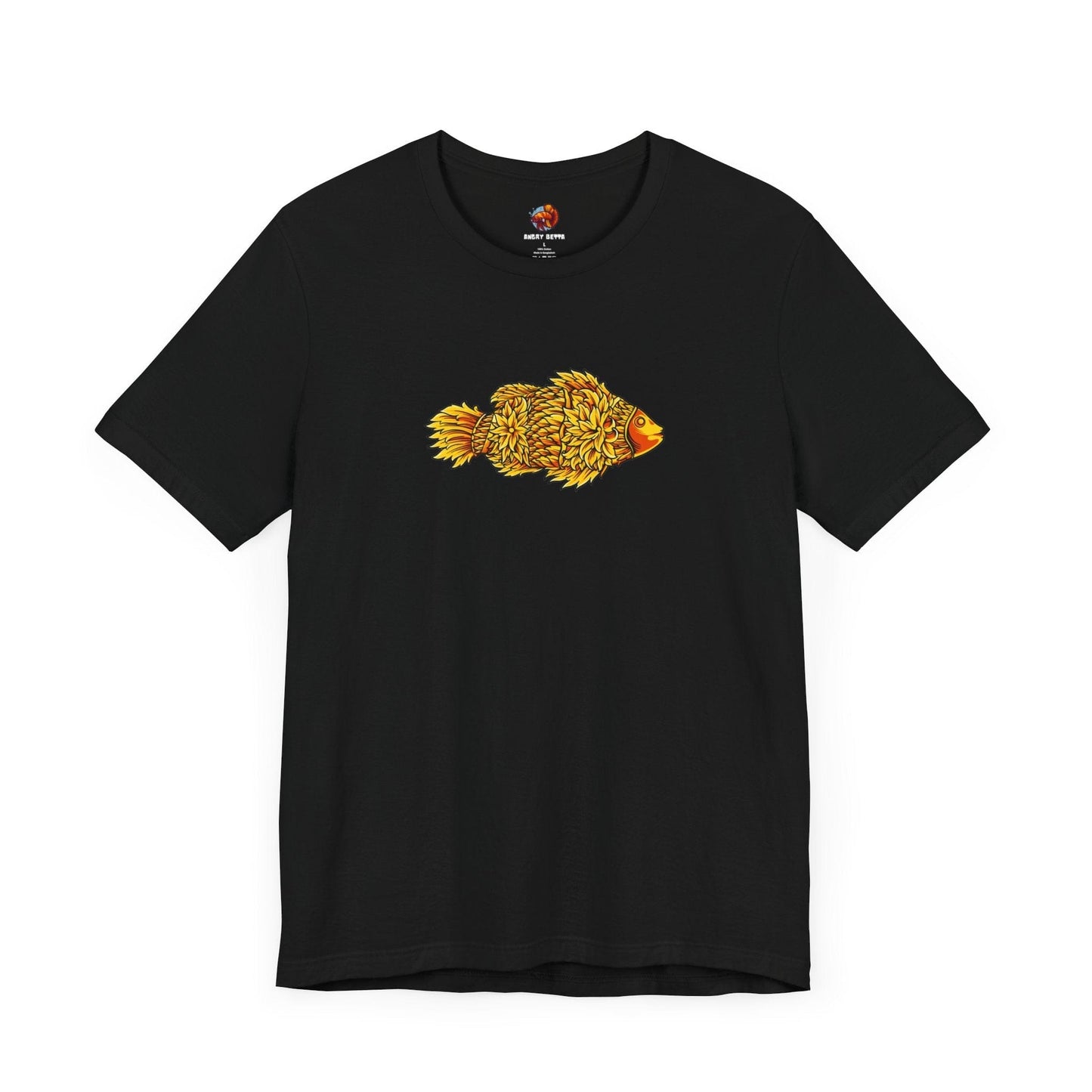 Printify T-Shirt Black / S Golden Koi Tattoo Style Unisex Tee