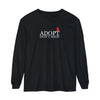 Adopt, Don't Shop Red Cat Unisex Long Sleeve Tee T-Shirts Black gifts for animal lovers supporting animal rescues