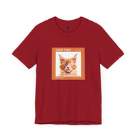 Printify T-Shirts Canvas Red / XS David Pawie 80s Rock n' Roll Cat Unisex Tee