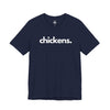 CHICKENS, PERIOD. Unisex Tee T-Shirts Navy gifts for animal lovers supporting animal rescues