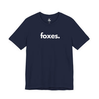 Printify T-Shirts Navy / S FOXES, PERIOD. Unisex Tee