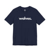 WOLVES, PERIOD. Unisex Tee T-Shirts Navy gifts for animal lovers supporting animal rescues