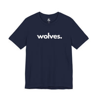 Printify T-Shirts Navy / S WOLVES, PERIOD. Unisex Tee