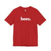 BEES, PERIOD. Unisex Tee T-Shirts Red gifts for animal lovers supporting animal rescues