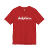DOLPHINS, PERIOD. Unisex Tee T-Shirts Red gifts for animal lovers supporting animal rescues