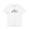 Adopt, Don't Shop Black Cat Unisex Tee T-Shirts White gifts for animal lovers supporting animal rescues