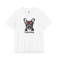 Printify T-Shirts White / XS Cool Boy 2 French Bulldog Unisex Tee