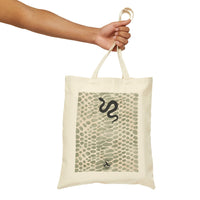 Printify Tote Bags Snake Print Cotton Canvas Tote Bag